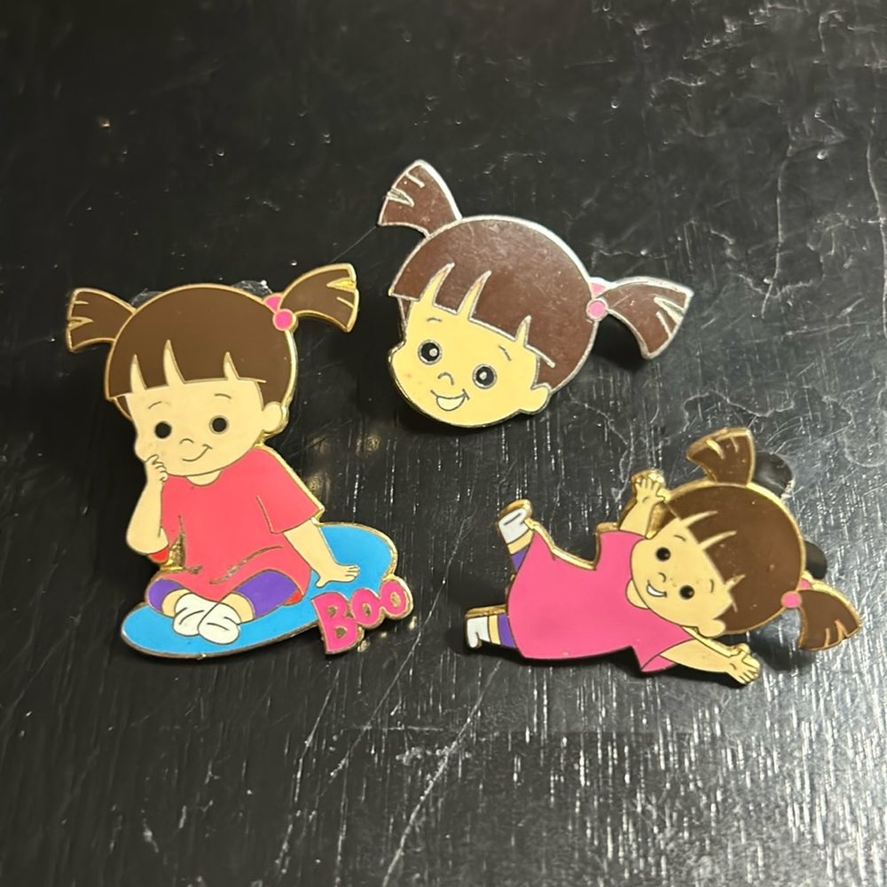 Disney lot of three Boo from Monsters Inc Pins